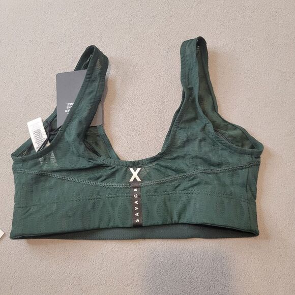 Savage X Fenty Green Sport Bra Size xs - Picture 2 of 4